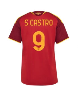 AS Roma Santiago Castro #9 Maglia Gara Casa Repliche 2026-27 Donna Maniche Corte AS Roma Santiago Castro #9 Maglia Gara Casa Repliche 2026-27 Donna Maniche Corte